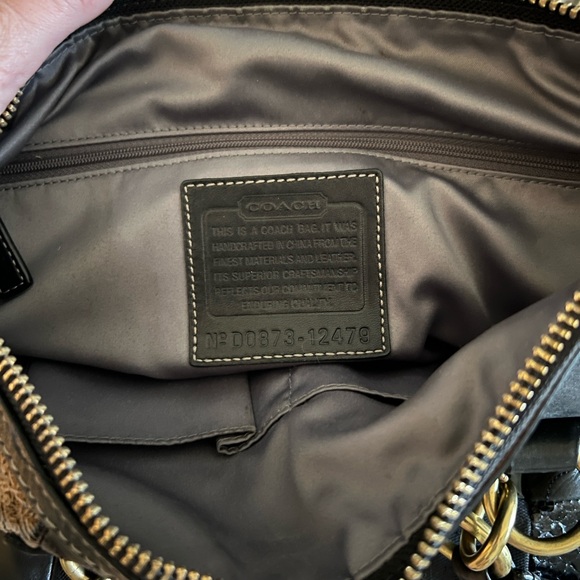 Coach Ed Hampton Ltd Edition Black Patchwork Satchel - Picture 6 of 7